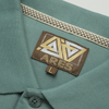 Tricou Polo pentru bărbați - ARES - CAPRI - Verde pal cu bleumarin și bej