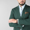 Costum bărbătesc - Sartoria - Bellagio STRIPE - Verde Smarald