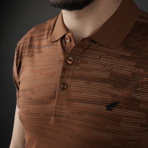 Tricou Polo pentru bărbați - Ares - SIMBA - Cărămiziu