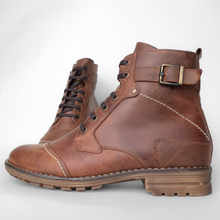 Ghete piele naturală - Vintage Army - Maro Vintage