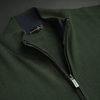 Pulover bărbătesc Premium Zip-UP - Verde închis