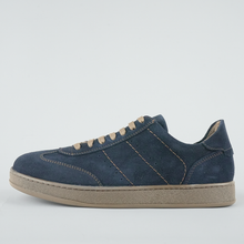 Pantofi bărbătești din piele - Baxter - Bleumarin Velur