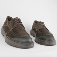 Pantofi bărbătești din piele - ZENMAN UltraLIGHT - Maro Ciocolată Velur