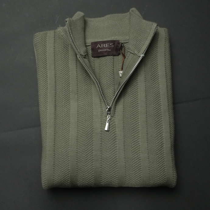 Pulover pentru bărbați - Imperial - Kaki-SlimFIT