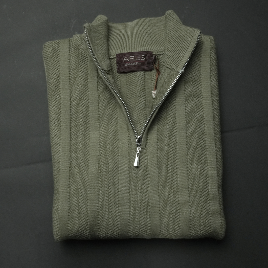 Pulover pentru bărbați - Imperial - Kaki-SlimFIT