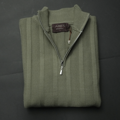 Pulover pentru bărbați - Imperial - Kaki-SlimFIT