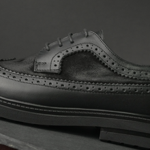 Pantofi bărbătești din piele - ZEBRUGE - Negru