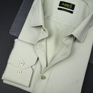 Cămașă Ares pentru bărbați - CLASIC FLEX - Uni - Verde Olive