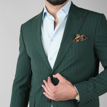 Costum bărbătesc - Sartoria - Bellagio STRIPE - Verde Smarald