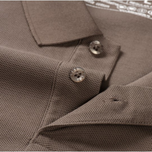 Tricou cu mânecă lungă pentru bărbați - Ares - Urban POLO - Maro cappuccino