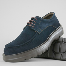 Pantofi bărbătești din piele - ZENMAN UltraLIGHT - Bleumarin Velur