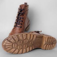 Ghete piele naturală - Vintage Army - Maro Vintage