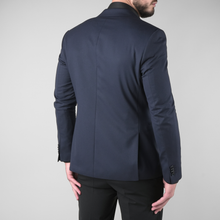 Sacou texturat C. Baybars - BELLARO - Bleumarin