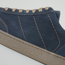 Pantofi bărbătești din piele - Baxter - Bleumarin Velur