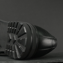 Pantofi bărbătești din piele - ZEBRUGE - Negru