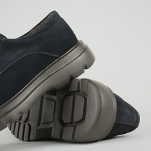 Pantofi bărbătești din piele - ZENMAN UltraLIGHT - Bleumarin Velur