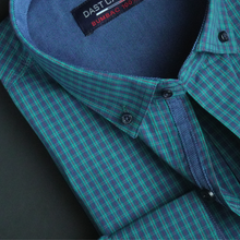 Cămașă pentru bărbați - Napoli - Turcoaz cu albastru și roșu