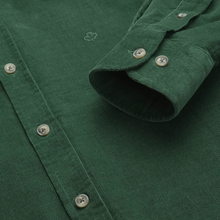 Cămașă din raiat fin - ZENMAN RoyalTOUCH™ - Corduroy EDITION - Verde Smarald