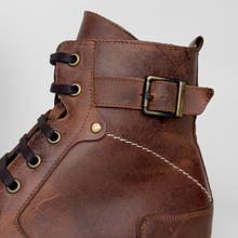 Ghete piele naturală - Vintage Army - Maro Vintage