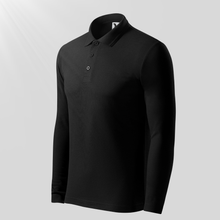 Tricou Polo mânecă lungă pentru bărbați - MALFINI - Negru