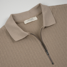 Tricou pentru bărbați - ANTIOCH - Riviera KNIT - Taupe
