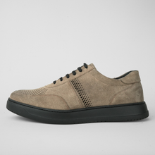 Pantofi bărbătești din piele - Urban FLEX - Bej Velur