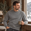 Pulover pentru bărbați - CHESTER VelvetCOTTON™ - Gri deschis