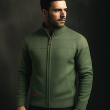 Pulover pentru bărbați - Kent - Verde Măsliniu