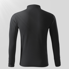 Tricou Polo mânecă lungă pentru bărbați - MALFINI - Negru
