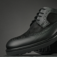 Pantofi bărbătești din piele - ZEBRUGE - Negru