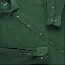 Cămașă din raiat fin - ZENMAN RoyalTOUCH™ - Corduroy EDITION - Verde Smarald