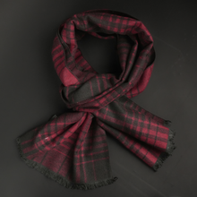 Eșarfă elegantă - Infinity - Roșu cu negru