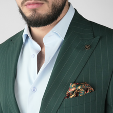 Costum bărbătesc - Sartoria - Bellagio STRIPE - Verde Smarald