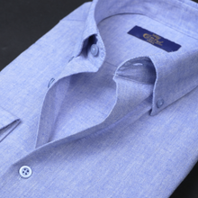 Cămașă Confex din in - Premium DeLuxe - Bleu