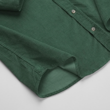 Cămașă din raiat fin - ZENMAN RoyalTOUCH™ - Corduroy EDITION - Verde Smarald