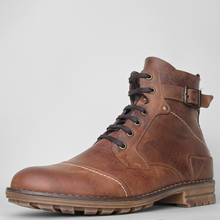 Ghete piele naturală - Vintage Army - Maro Vintage