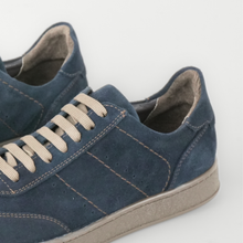 Pantofi bărbătești din piele - Baxter - Bleumarin Velur