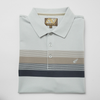 Tricou Polo pentru bărbați - ARES - CAPRI - Grej cu maro și bleumarin