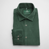 Cămașă din raiat fin - ZENMAN RoyalTOUCH™ - Corduroy EDITION - Verde Smarald