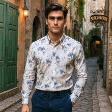 Cămașă Confex din in - BRACCIANO - Model floral - M4
