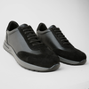 Pantofi bărbătești din piele - Prestige+ - Negru cu gri