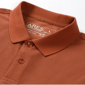 Tricou cu mânecă lungă pentru bărbați - Ares - Urban POLO - Cărămiziu