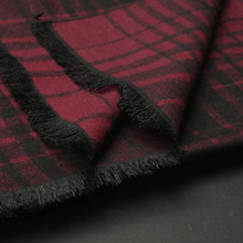 Eșarfă elegantă - Infinity - Roșu cu negru