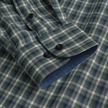 Cămașă pentru bărbați - Brescia - Verde cu bleumarin și cărămiziu