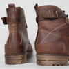 Ghete piele naturală - Vintage Army - Maro Vintage