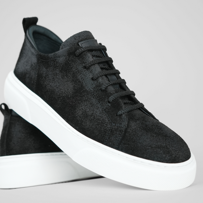 Pantofi bărbătești din piele - Explorer - ULTRA Wax - Negru