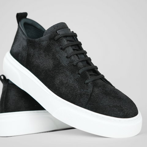 Pantofi bărbătești din piele - Explorer - ULTRA Wax - Negru
