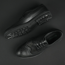 Pantofi bărbătești din piele - ZEBRUGE - Negru