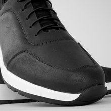 Pantofi bărbătești din piele - ASTRO - Wax EFFECT - Negru
