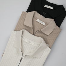 Tricou pentru bărbați - ANTIOCH - Riviera KNIT - Ocru